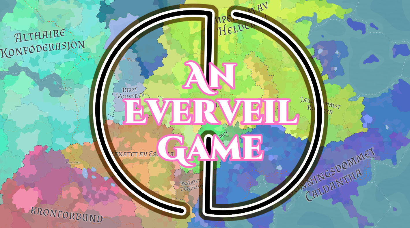 Map of Everveil, with 'an everveil game' written on top
